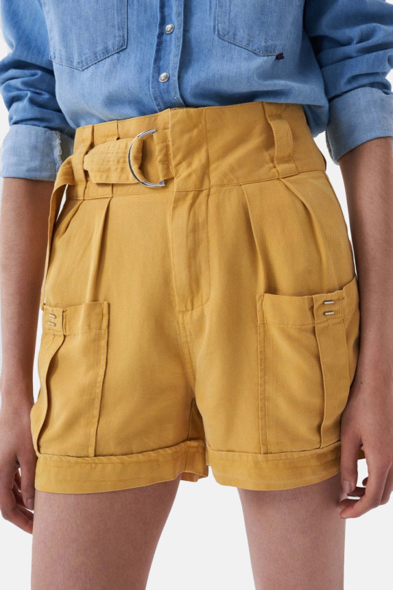 Kratke hlače liocel žute SS22